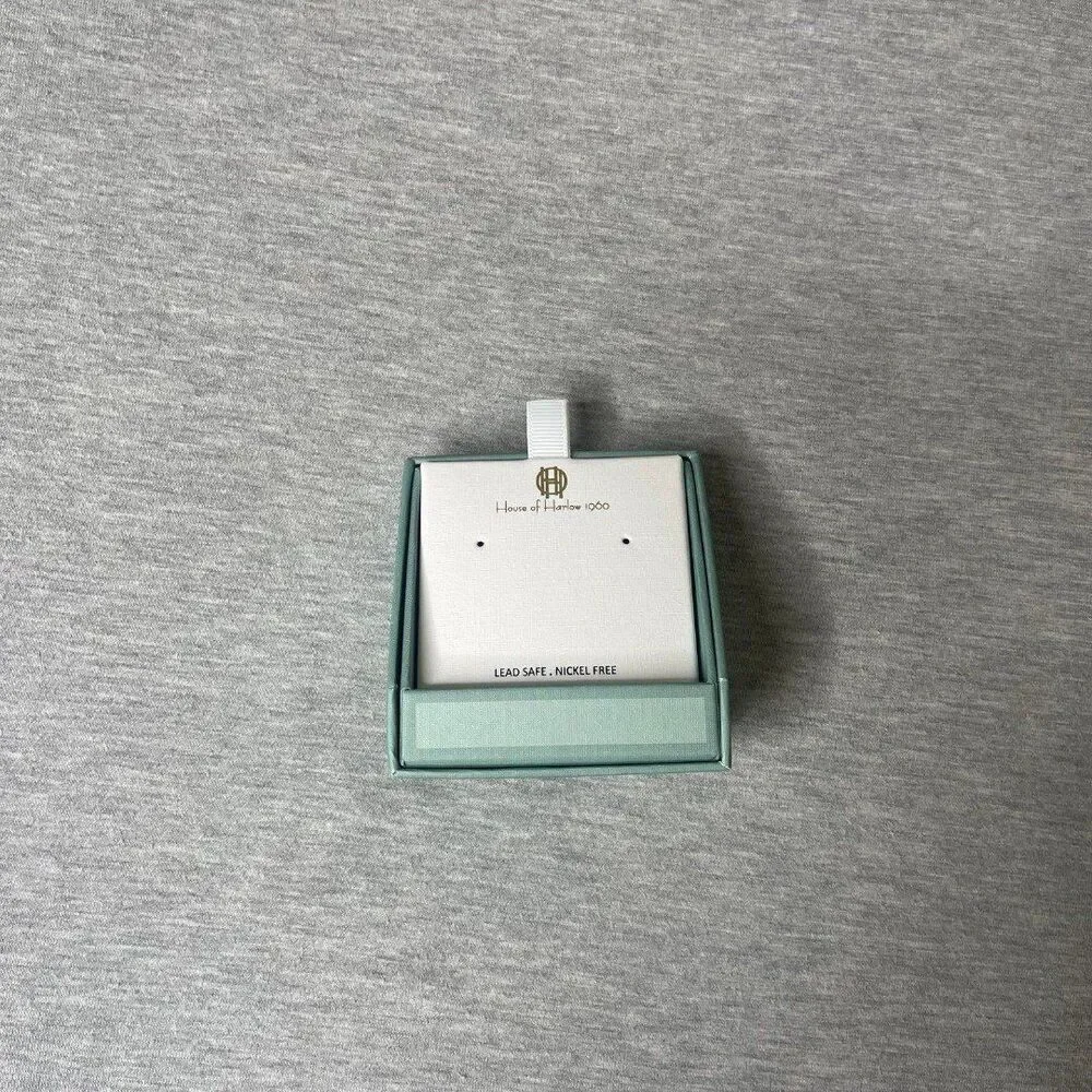 House of Harlow 1960 Jewelry / Earrings Blue Gift Box